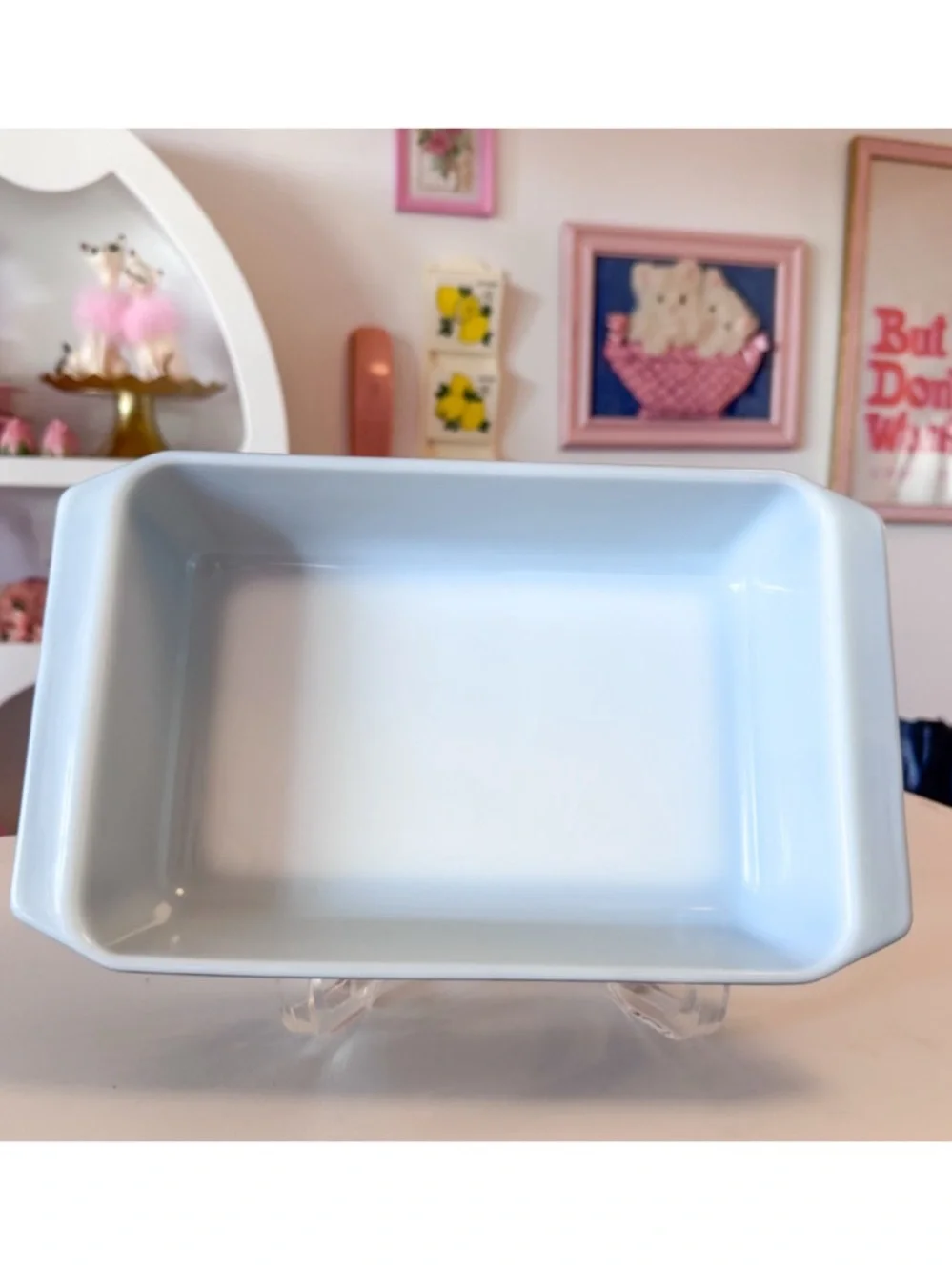 Pyrex 575 Musical Staff Space Saver Casserole w/ Lid, Black Gold, Vintage 1958